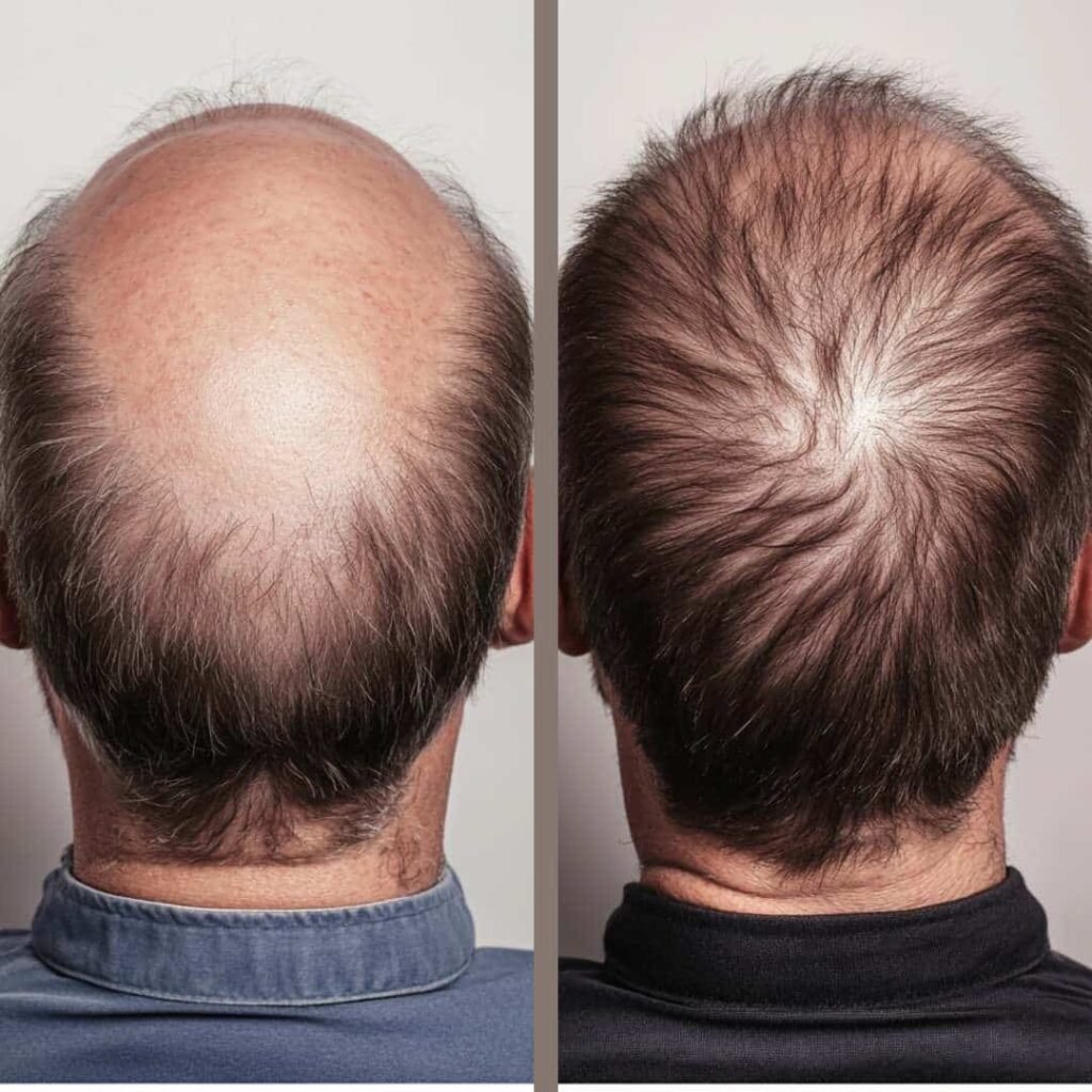 Implante capilar antes y después 3 - Dr. David Delgado - Clínica Be Dharma Hair - Medellín, Colombia (1)